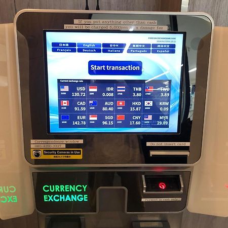 Omo Kansai Airport By Hoshino Resorts Izumi-Szano Kültér fotó Currency exchange machine at the airport